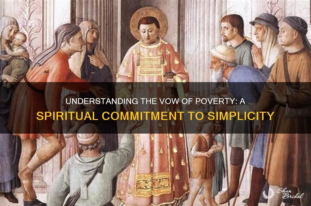 what is a vow of poverty