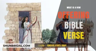 Understanding Vow Offerings: Biblical Insights and Key Verses Explained