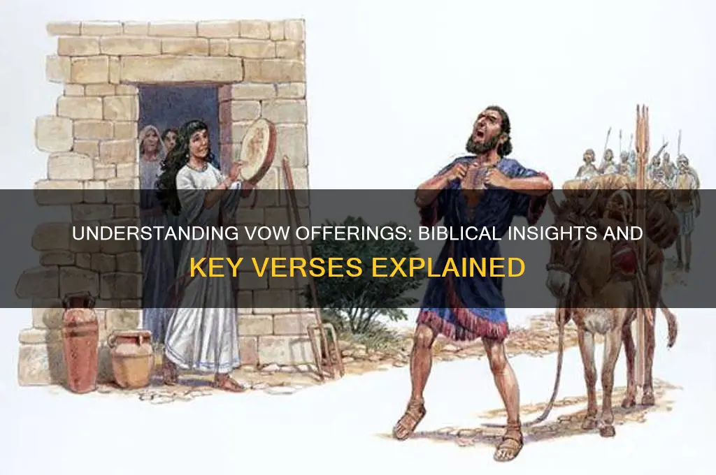 what is a vow offering bible verse