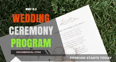 Understanding the Purpose and Elements of a Wedding Ceremony Program