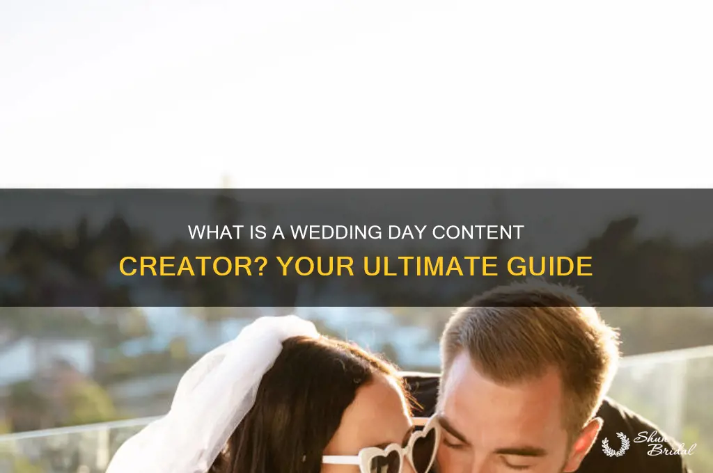 what is a wedding day content creator