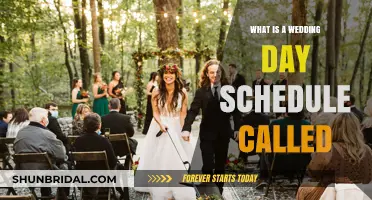 Understanding the Wedding Day Timeline: What’s It Called?