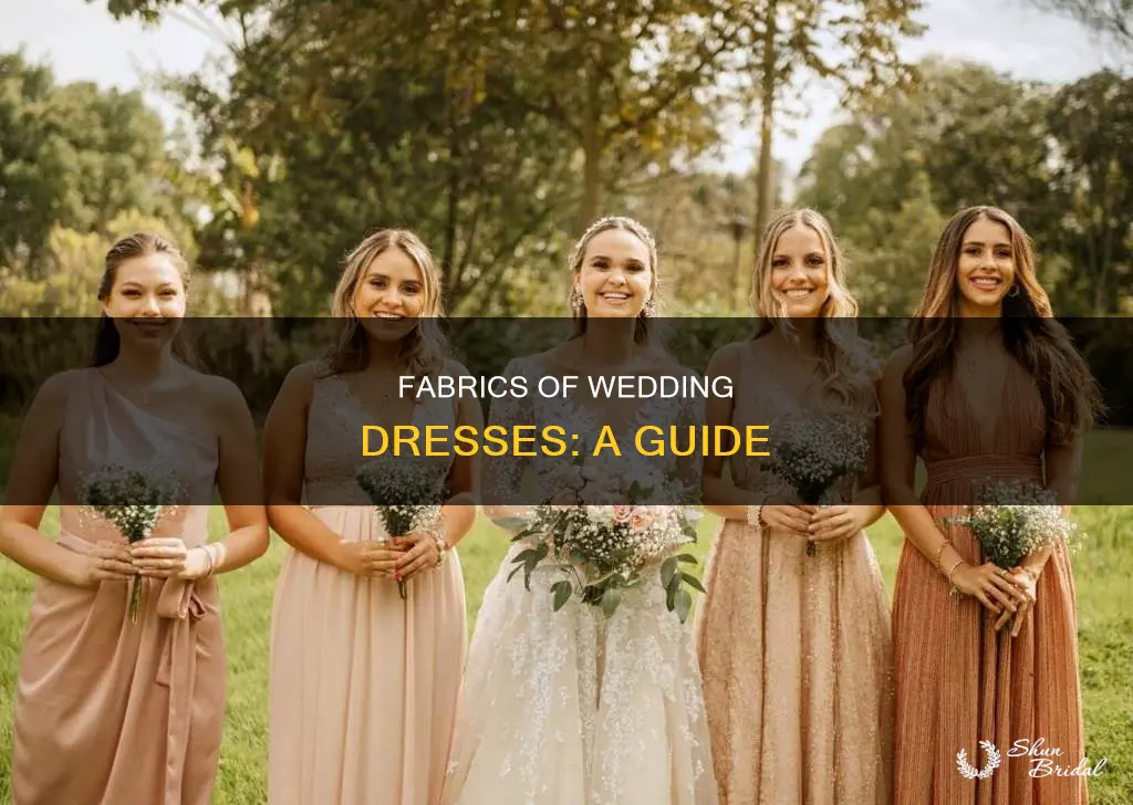 what is a wedding dress made of