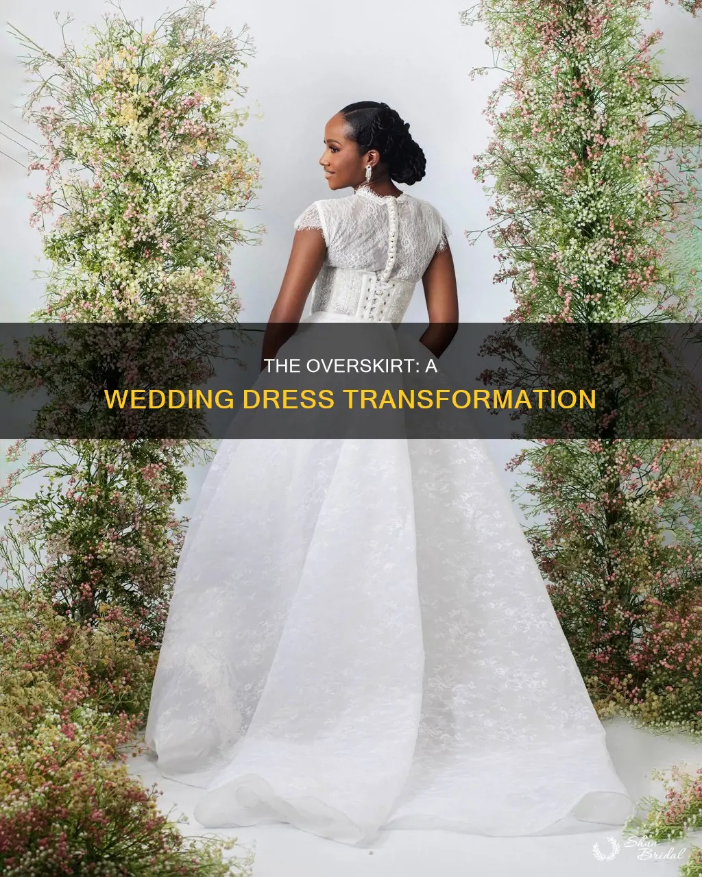 what is a wedding dress overskirt