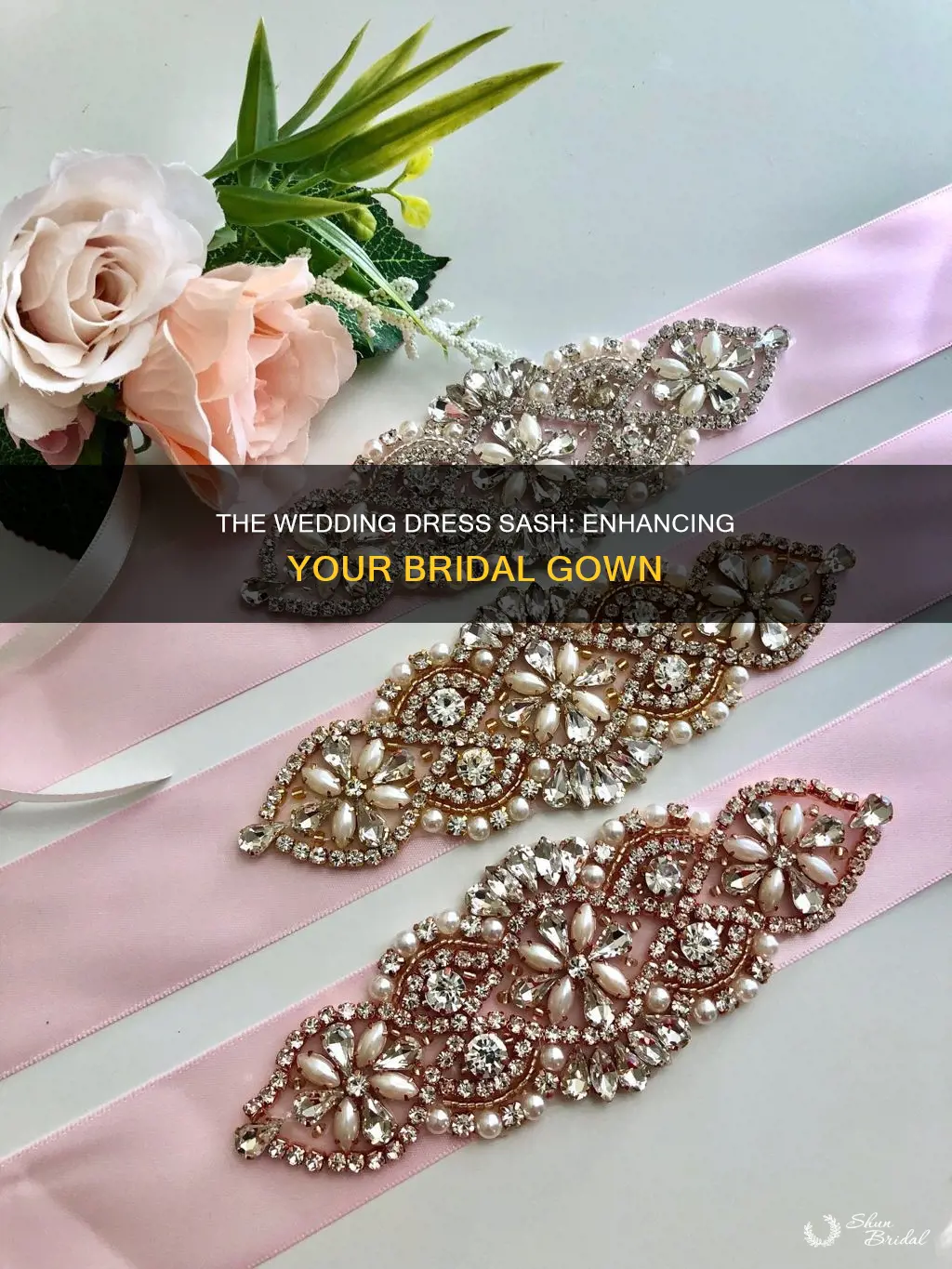 what is a wedding dress sash