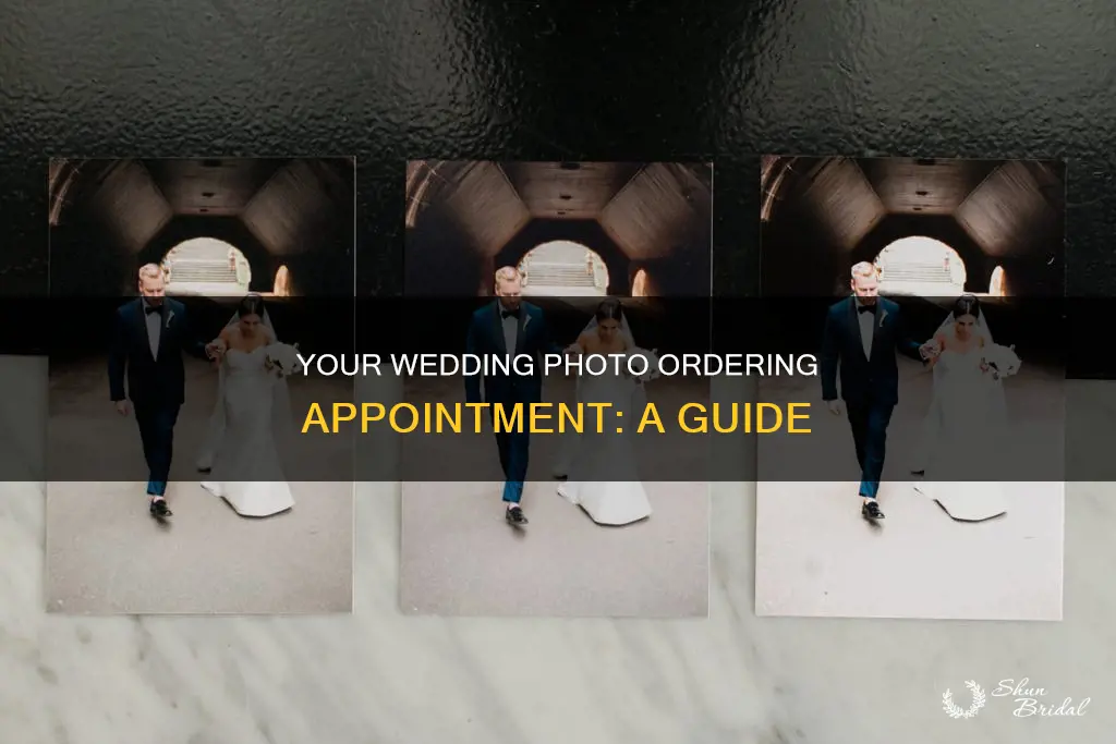 what is a wedding photo ordering appointment