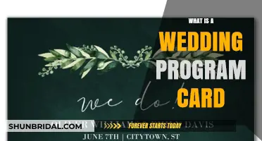 Understanding the Purpose and Design of a Wedding Program Card