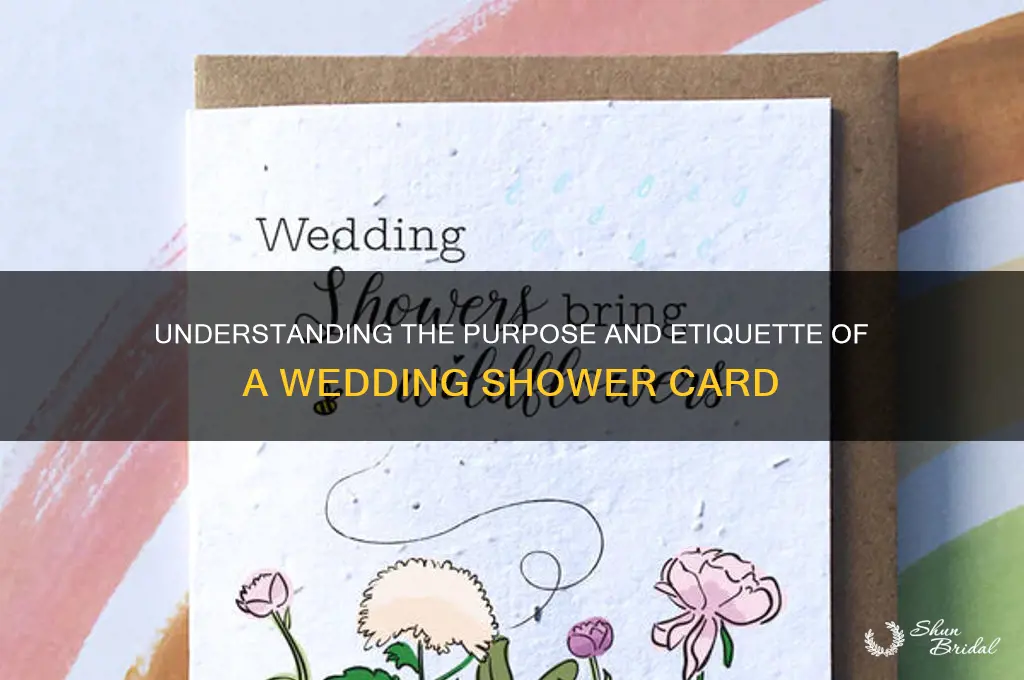 what is a wedding shower card