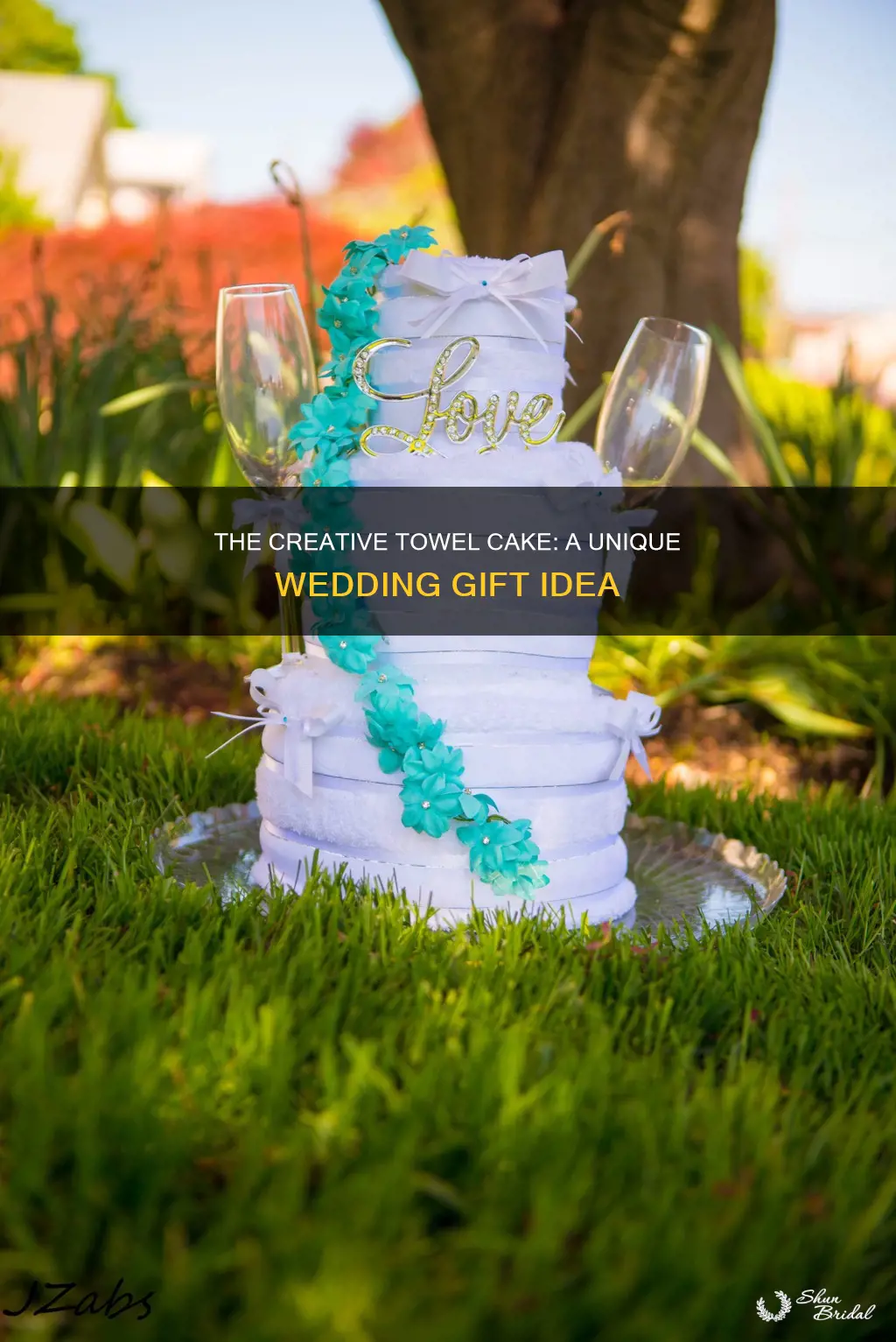 what is a wedding towel cake