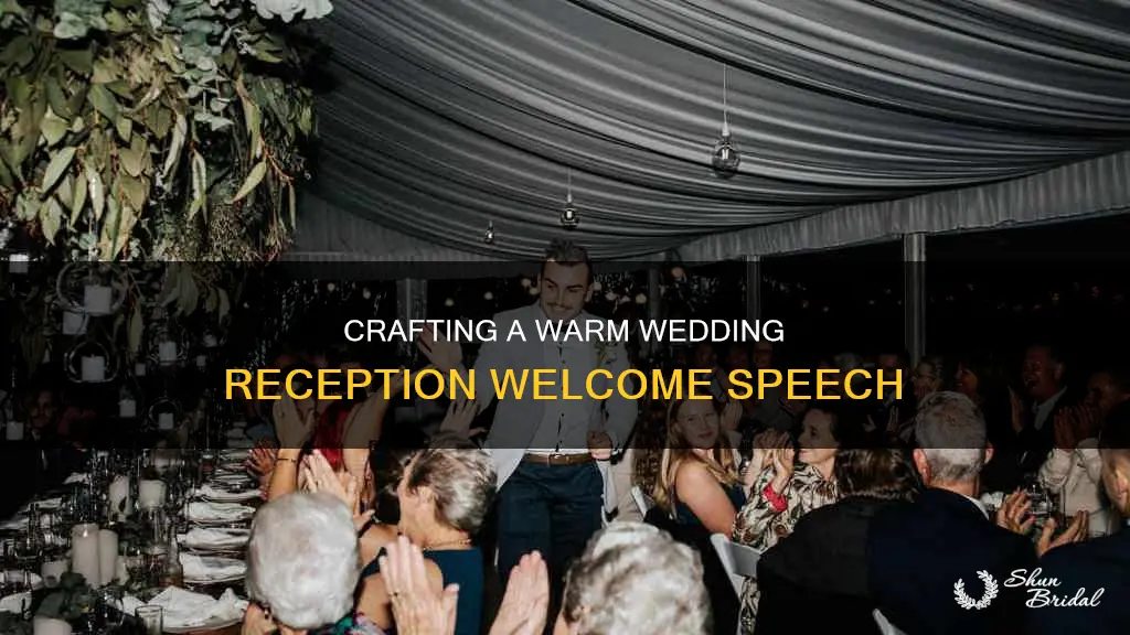 what is a welcoming speech at a wedding reception