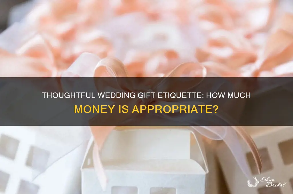 what is acceptable monetary wedding gift