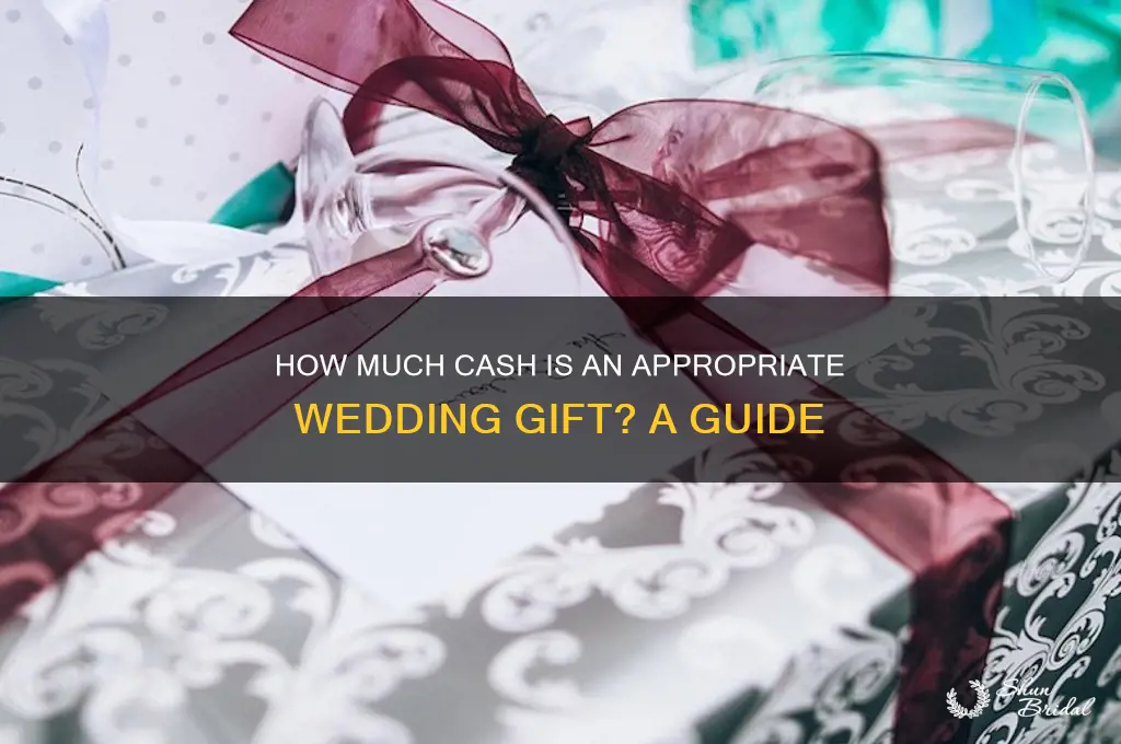 what is an acceptable wedding gift cash