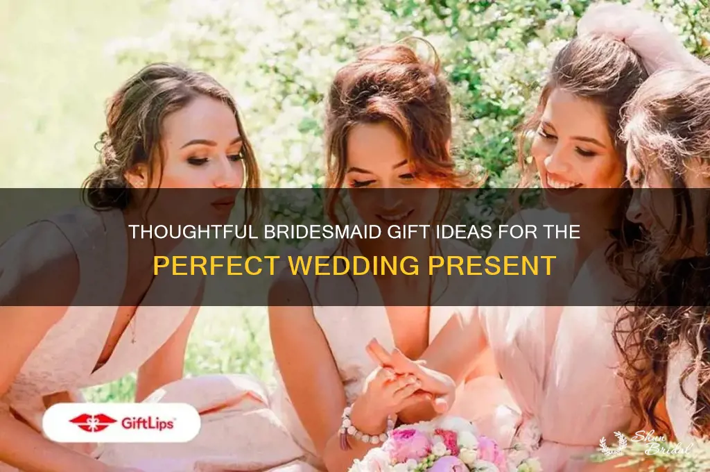 what is an appropriate wedding gift from a bridesmaid