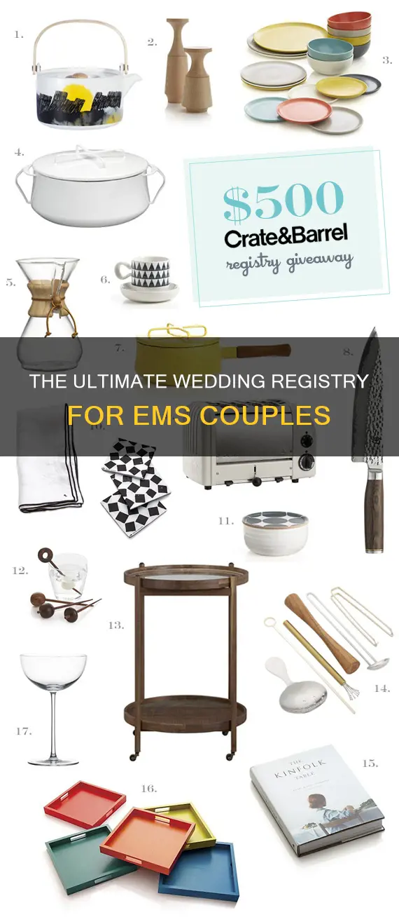 what is an ems wedding registry