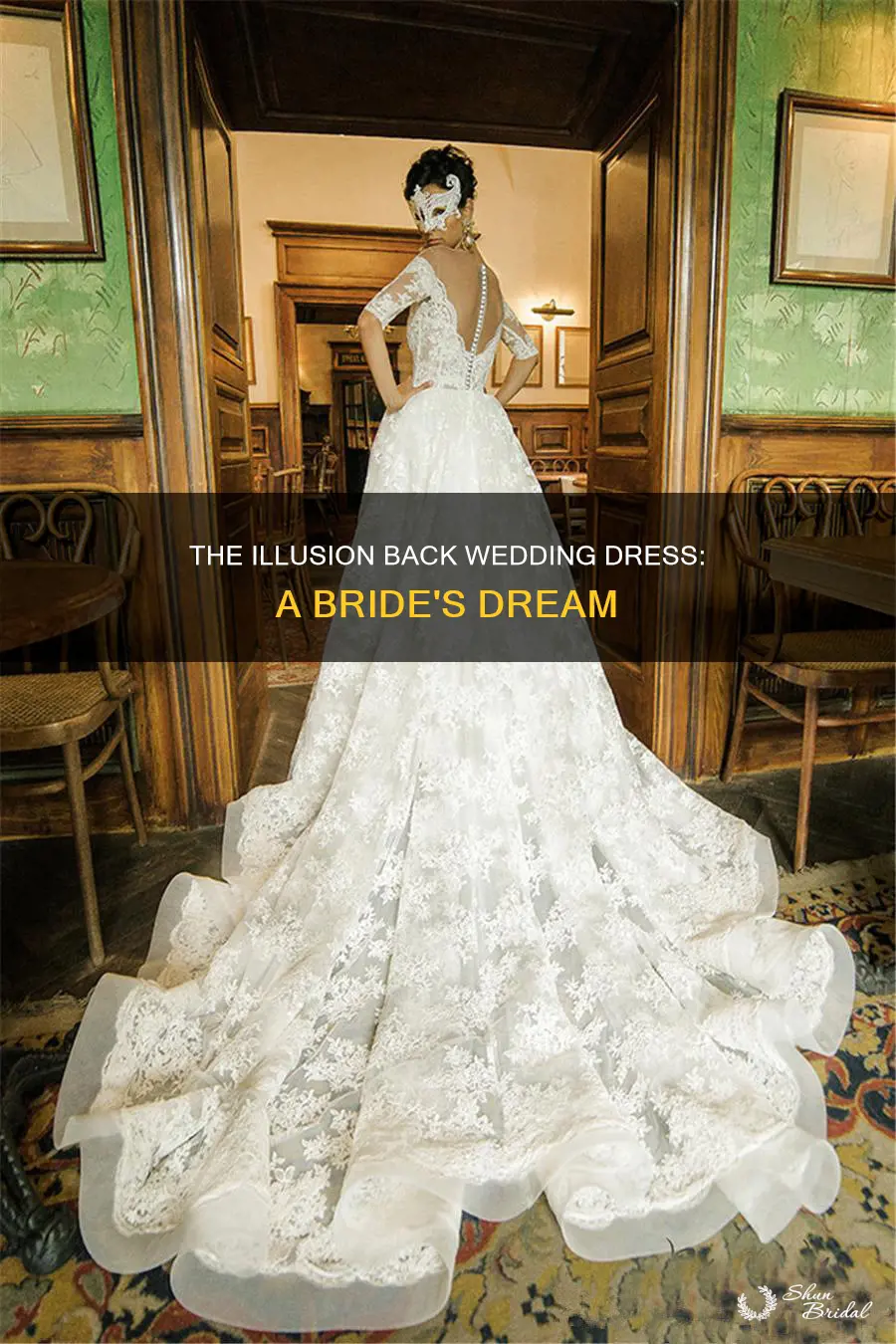 what is an illusion back wedding dress