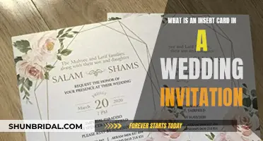 Insert Cards: Enhancing Your Wedding Invitations