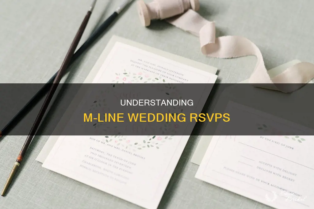 what is an m line wedding rsvp