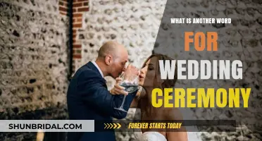 Alternative Terms for Wedding Ceremony: Exploring Synonyms for Your Special Day