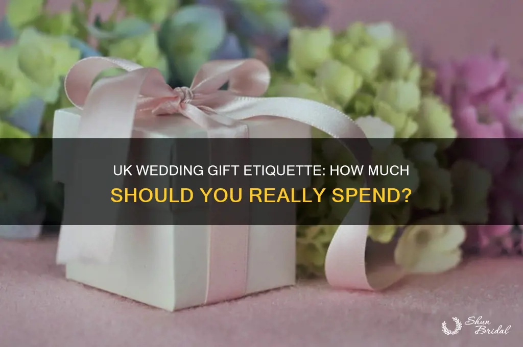 what is appropriate amount of money for wedding gift uk