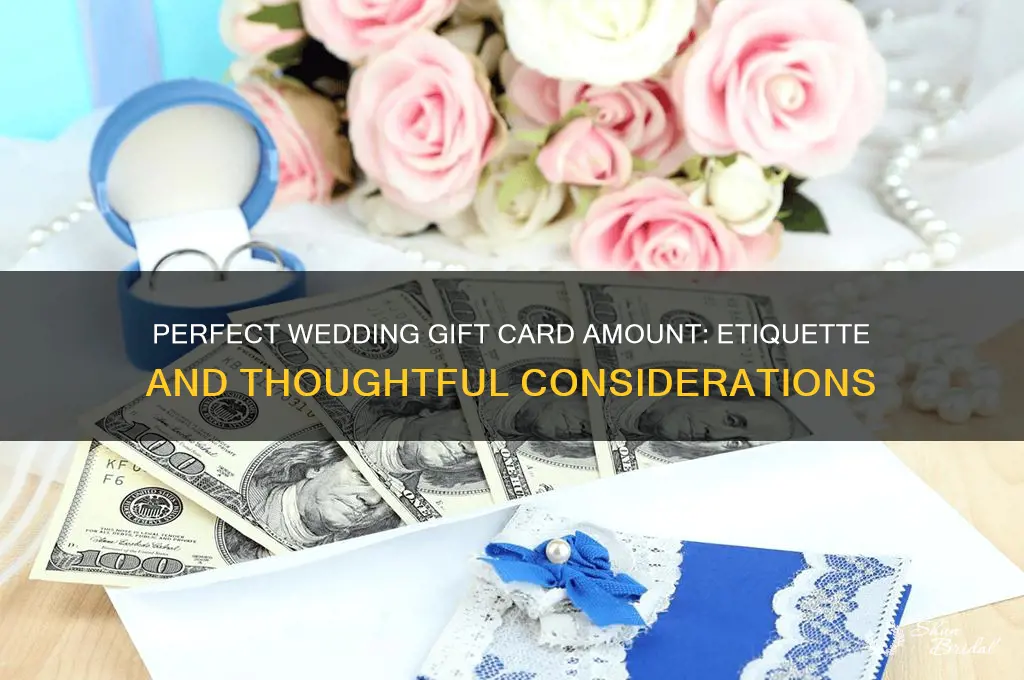 what is appropriate gift card amount for wedding gift