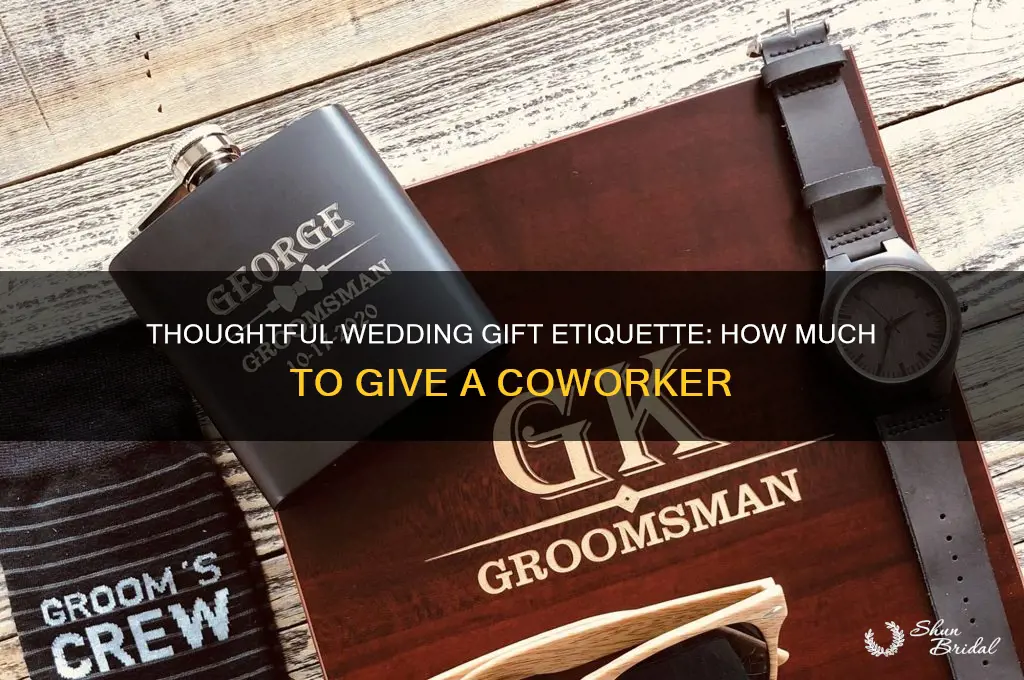 what is appropriate wedding gift amount for coworker