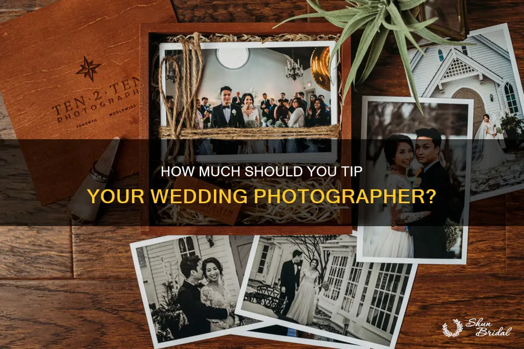 what is approptiate to tip wedding photographer