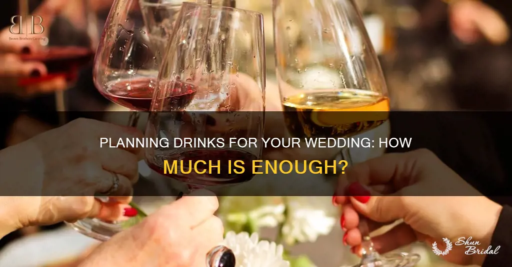 what is average drinks per person at wedding reception