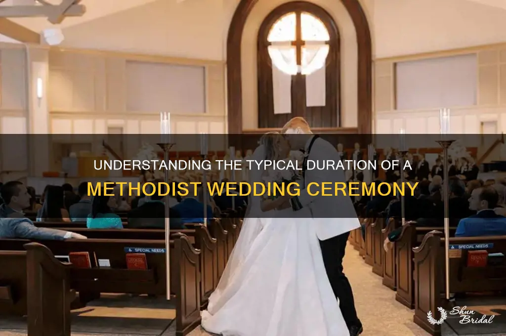 what is average length of time of methodist wedding ceremony