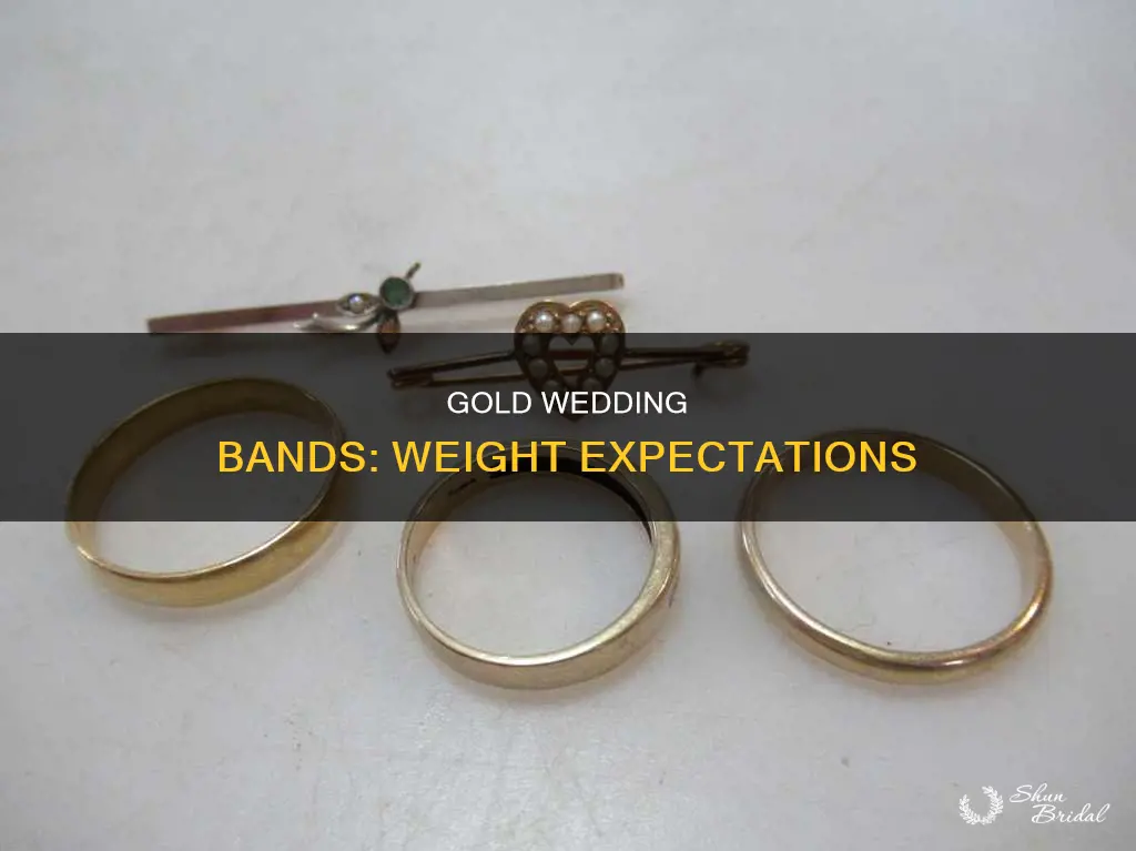 what is average weight of gold wedding band