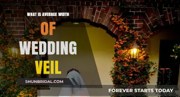 Choosing the Perfect Wedding Veil: Understanding Average Widths and Styles