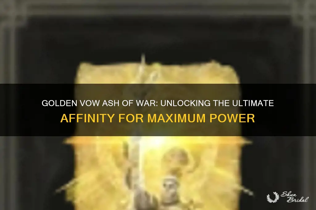 what is best affinity for golden vow ash of war