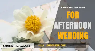 Perfect Timing: Ideal Afternoon Wedding Hours for a Memorable Celebration