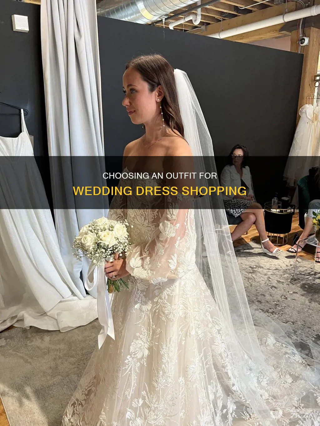 what is best to wear when wedding dress shopping