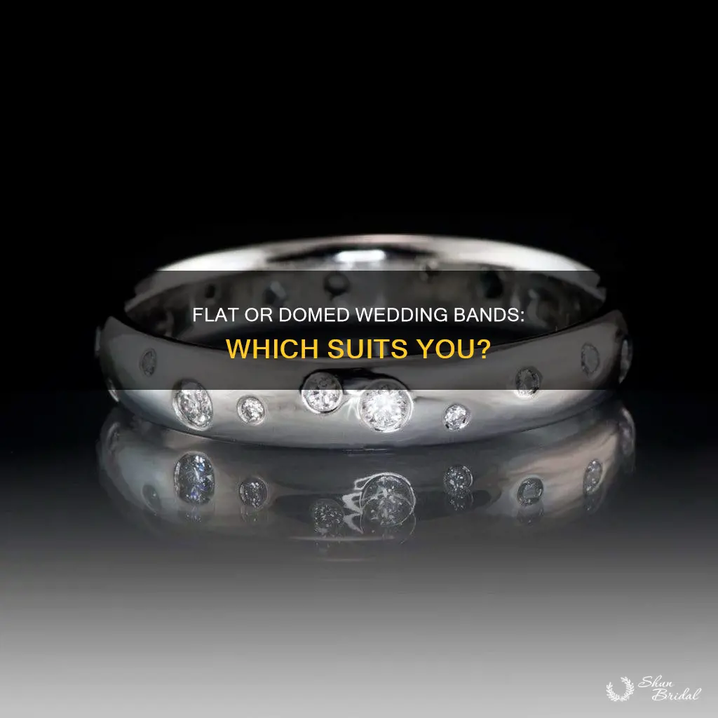 what is better flat wedding band or domed wedding bands