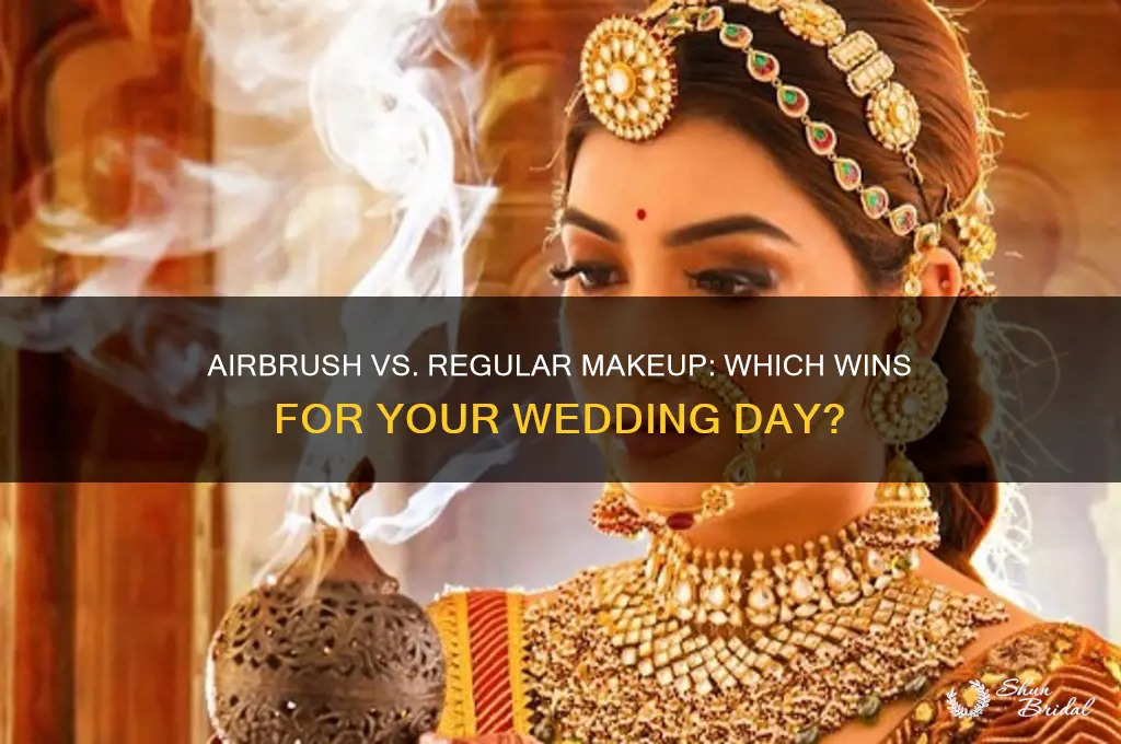 what is better for wedding day makeup airbrush or regular
