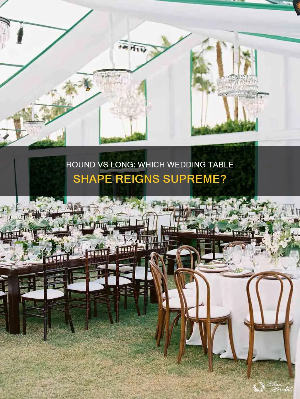 what is better round or long tables for wedding