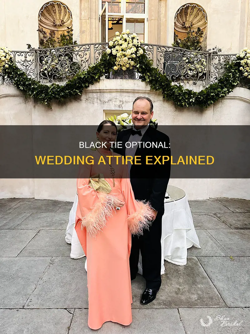 what is black tie optional wedding attire