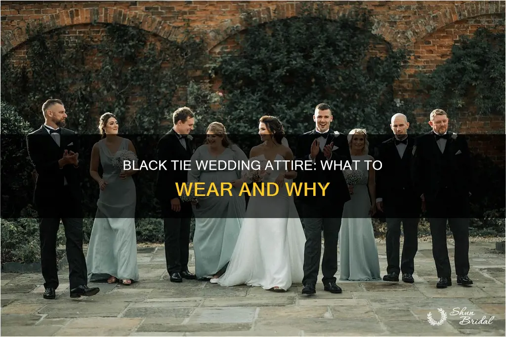 what is black tie wedding attire