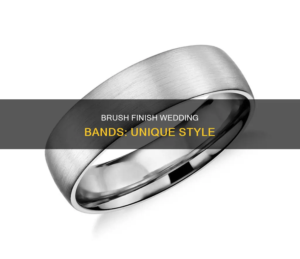 what is brush finish wedding band