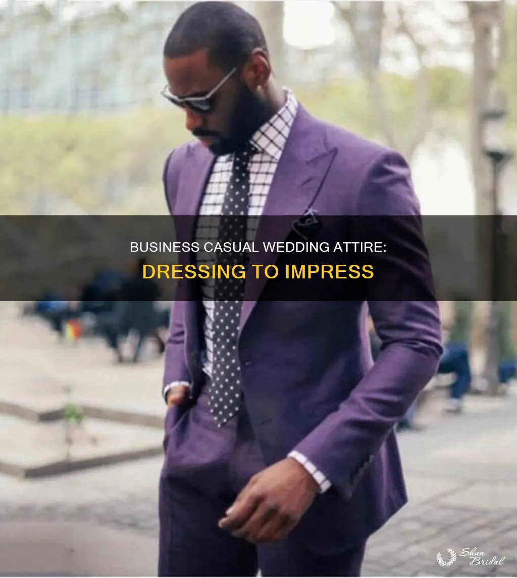 what is business casual dress for a wedding