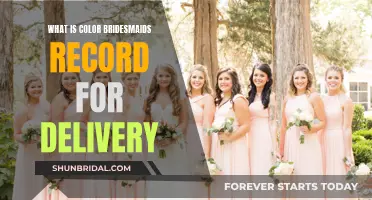 Bridesmaids' Color Delivery Record: Timely Arrival Assurance