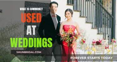 Wedding Essentials: What You'll Commonly See