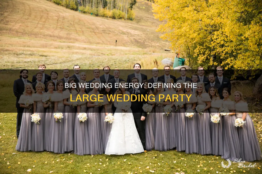 what is considered a big wedding party