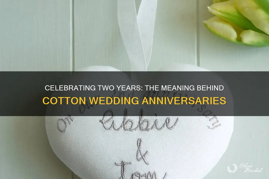 what is cotton wedding anniversary