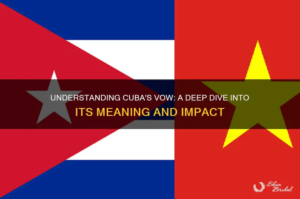 what is cubas vow