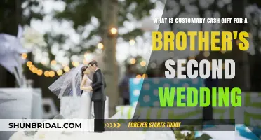 Appropriate Cash Gift Etiquette for a Brother's Second Wedding Celebration