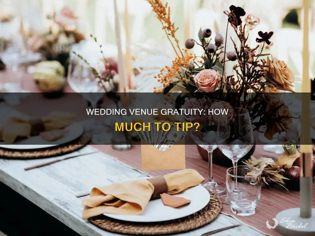what is customary gratuity for wedding venue