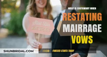 Renewing Love: Customary Practices for Restating Marriage Vows