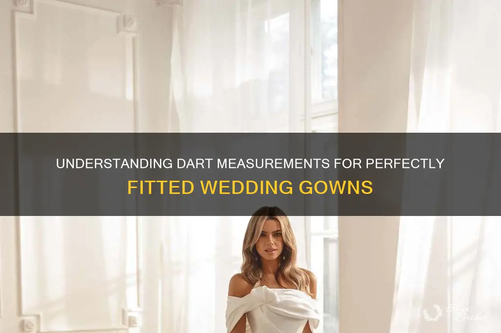 what is dart measurement for a wedding gown