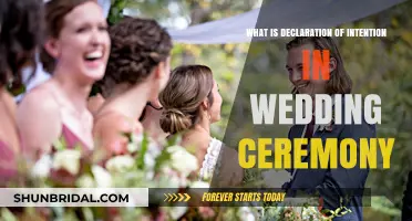 Understanding the Declaration of Intention in Wedding Ceremonies